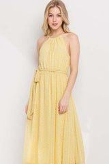HAPPY FEELINGS FLOWER PRINT DRESS