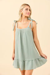 Vera Sage Mini Dress FINAL SALE