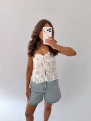 Pink Tides Floral Tank