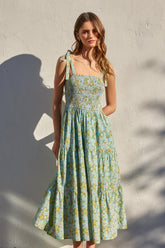 Citrus 🍋🟩 Garden Maxi Dress