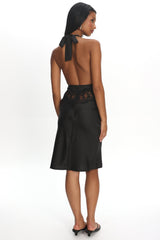 LIONESS Solana Midi Dress Onyx