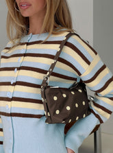 Winta Shoulder Bag Brown Polka