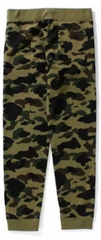 BAPE Slim Side Logo Sweatpant 1st Camo Green (WORN)