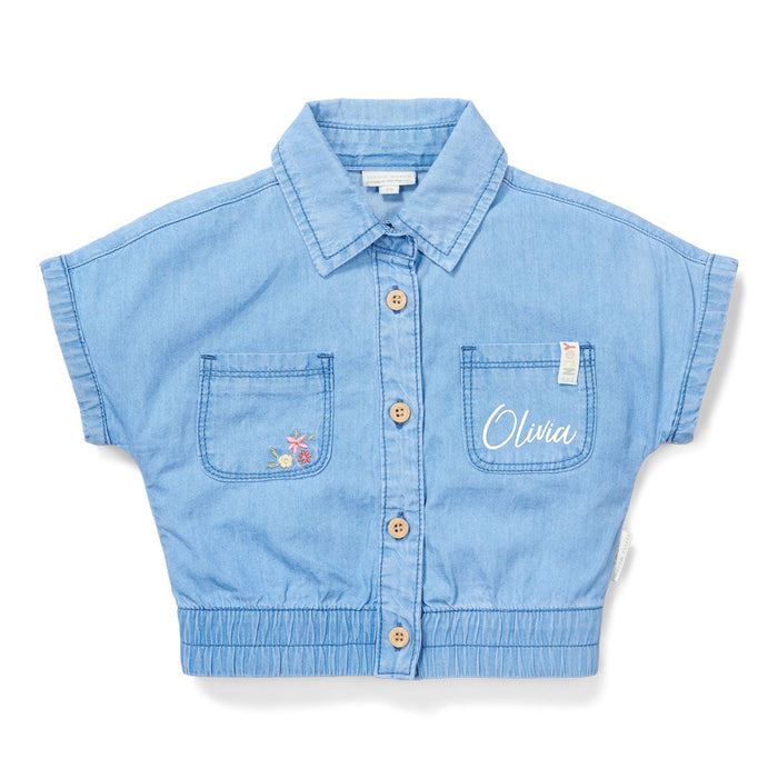 Produktansicht 1: Bluse kurzarm Denim