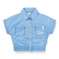 Produktansicht 1: Bluse kurzarm Denim