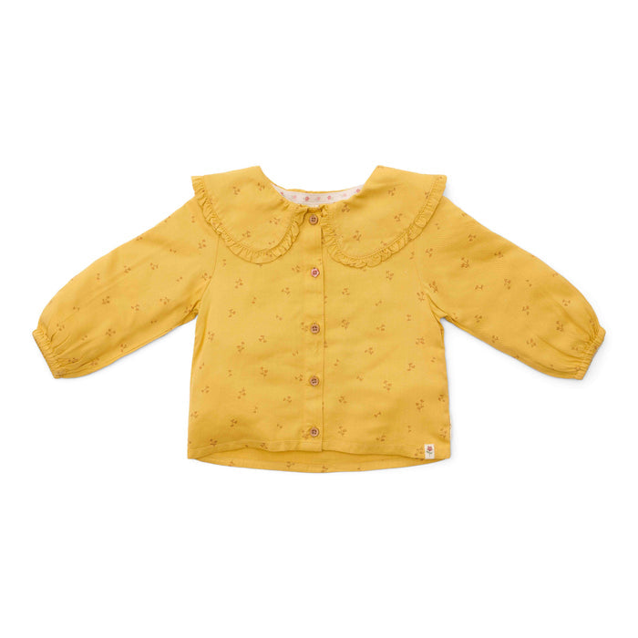 Bluse Warm Yellow Blooming Flower- Little Farm | Little Dutch