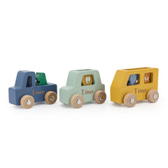 Holz-Auto-Set mit Tieren | Trixie