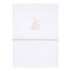 Kinderbettlaken Baby Bunny bestickt 110 x140 cm| Little Dutch