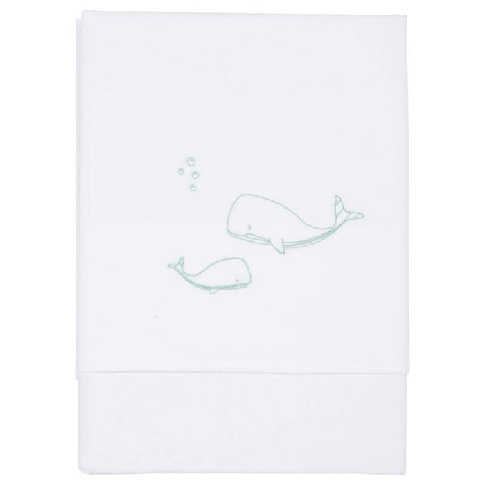 Kinderbettlaken Ocean Mint bestickt | Little Dutch