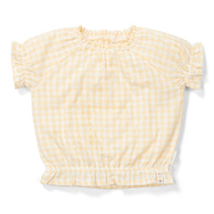 Kinderbluse Sunshine Checks Gelb – Größe 74–104