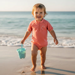 Little Dutch Kurzarm-Badeshirt Coral für Babys und Kinder