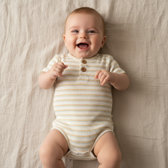 Produktansicht 4: Kurzarm Body gestreift für Babys