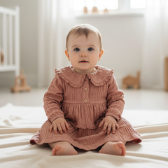 Produktansicht 1: Langarm-Kleid Rose Pink