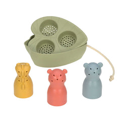 Lässig Water Friends Badespielzeug mit Boot und drei Tierfiguren
