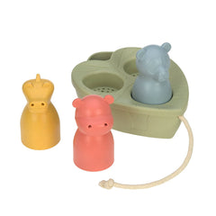 Lässig Water Friends Badespielzeug mit Boot und drei Tierfiguren