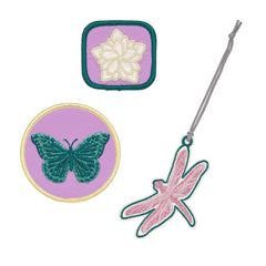 Lässig Unique Patches Libelle mehrfarbig für kompatible Schulranzen und Taschen