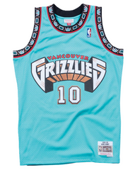 Mitchell & Ness Vancouver Grizzlies Mike Bibby Road Swingman Jersey '98-'99