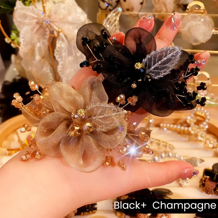 MJ06655 Flower Headband Hair Tie ( 2pcs )