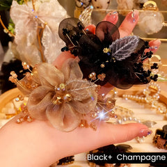 MJ06655 Flower Headband Hair Tie ( 2pcs )