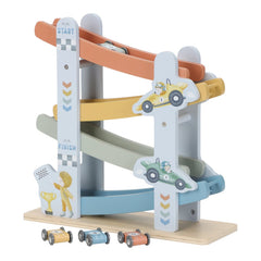 Personalisierte Holz Rennbahn zur Geburt – besonderes Geschenk für Kinder