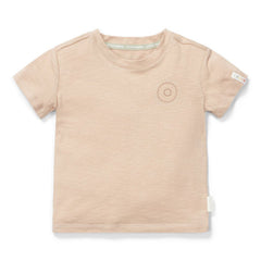 Personalisiertes Kinder T-Shirt in Beige mit Namen als individuelles Geschenk für Mädchen und Jungen