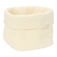 Pflegekörbchen gestickt klein - Pure Soft White | Little Dutch