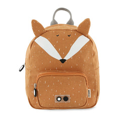 Trixie Kinder-Rucksack Herr Fuchs in Orange – kleiner wasserabweisender Tierrucksack mit Frontfach und gepolsterten Schultergurten
