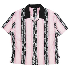 Stussy Deco Striped S/S Shirt Pink