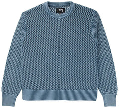 Stussy Pigment Dyed Loose Gauge Sweater Seafoam (WORN)