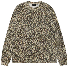 Stussy Raglan L/S Thermal Basic Stock Leopard