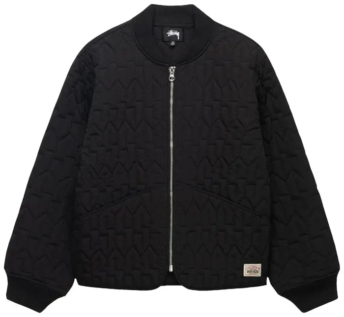 Stussy S Quilted Liner Jacket Black (WORN)