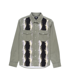 Stussy Wavy L/S Shirt Olive
