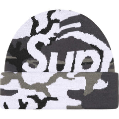 Supreme Big Logo Beanie Snow Camo (FW25)