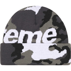 Supreme Big Logo Beanie Snow Camo (FW25)
