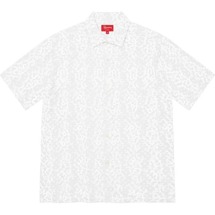 Supreme Chainstitch Chiffon Shirt White (WORN)