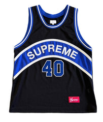 Supreme Curve Basketball Jersey Black (WORN)