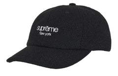 Supreme Harris Tweed 6-Panel Hat (FW25) Black