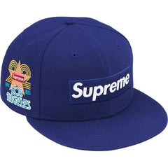 Supreme LA Shop Box Logo New Era Fitted Cap Royal