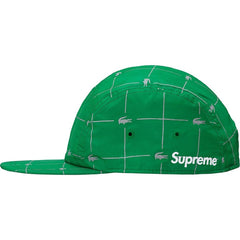 Supreme Lacoste Reflective Grid Nylon Camp Cap (Green)