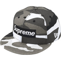 Supreme MLB Teams Box Logo New Era Fitted Cap Snow Camo (New York Yankees)