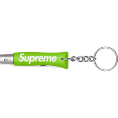 Supreme Opinel No. 4 Knife Keychain Green