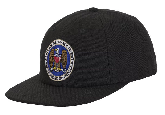 Supreme Pledge Allegiance 6-Panel Cap (FW25) Black