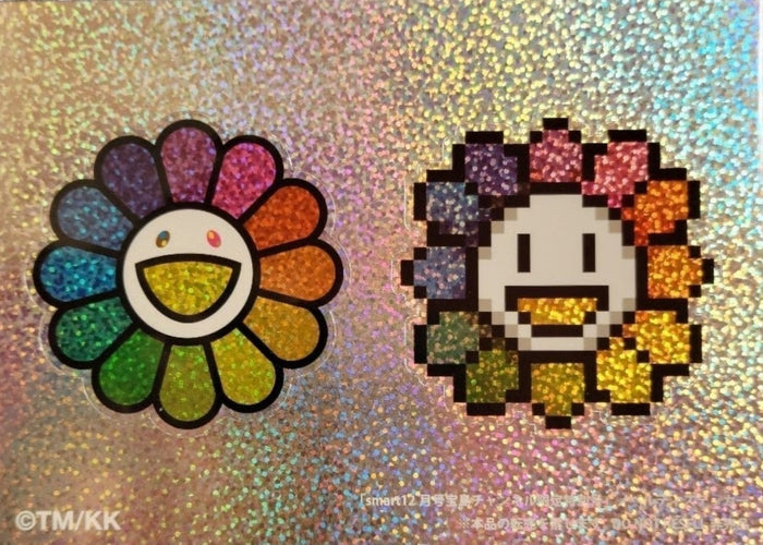 Takashi Murakami Flower Sticker Set Rainbow Sparkle