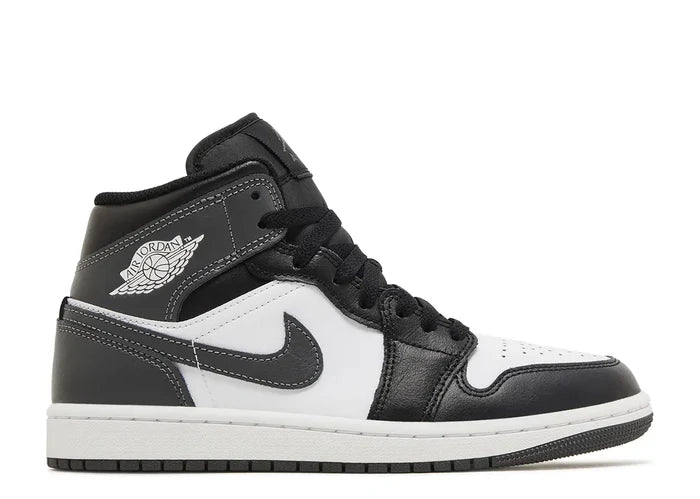 Jordan 1 Mid Black White Iron Grey