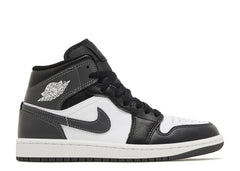 Jordan 1 Mid Black White Iron Grey