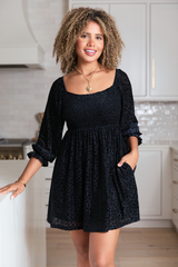 Evie Black Animal Print Velvet Burnout Mini Dress FINAL SALE
