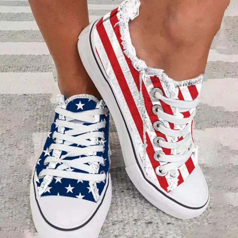 Casual Multicolor Flat Sneakers