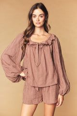 Cinnamon Brown Sugar Gingham Cotton Set RESTOCK