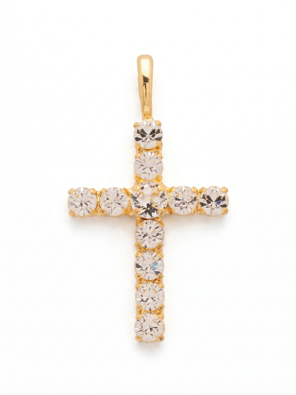 Crystal Cross Large Charm - CFZ10BGCRY