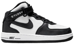 Nike Air Force 1 Mid Stussy Light Bone Black (PS)